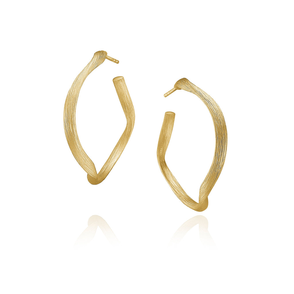 Vega Creol øreringe. Stor, guld 18 K. Dulong Fine Jewelry