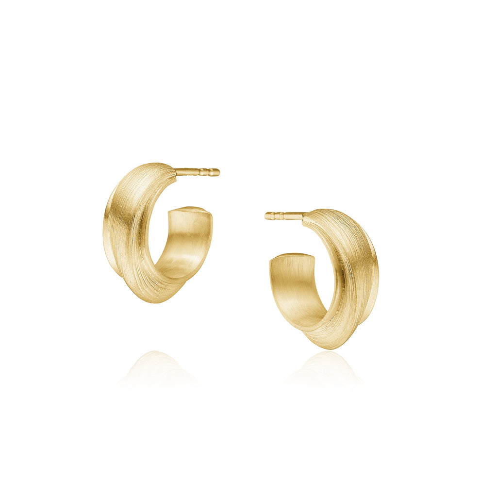 Vega Relief Creol øreringe i guld 18 K. Dulong Fine Jewelry