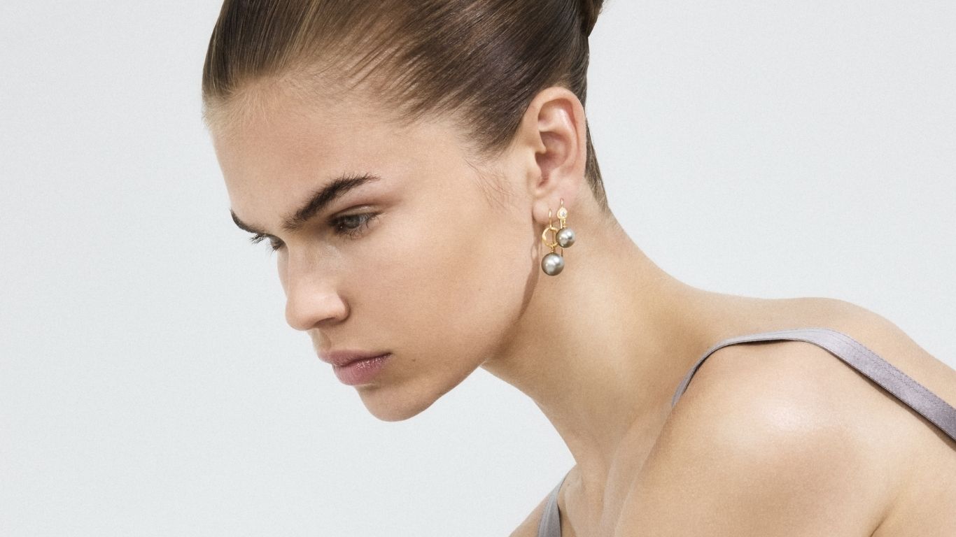 Øreringe med perler