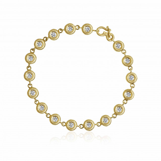 Glory armbånd med 17 brillanter. Guld 18 K, Dulong Fine Jewelry.