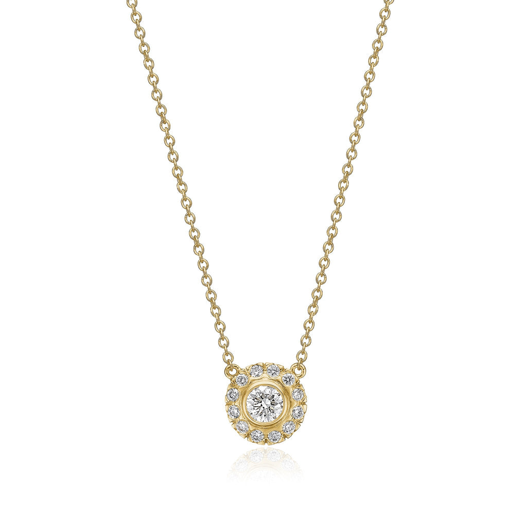 Harmony halskæde. 0,23 ct., guld 18 K med 13 brillanter. Dulong Fine Jewelry