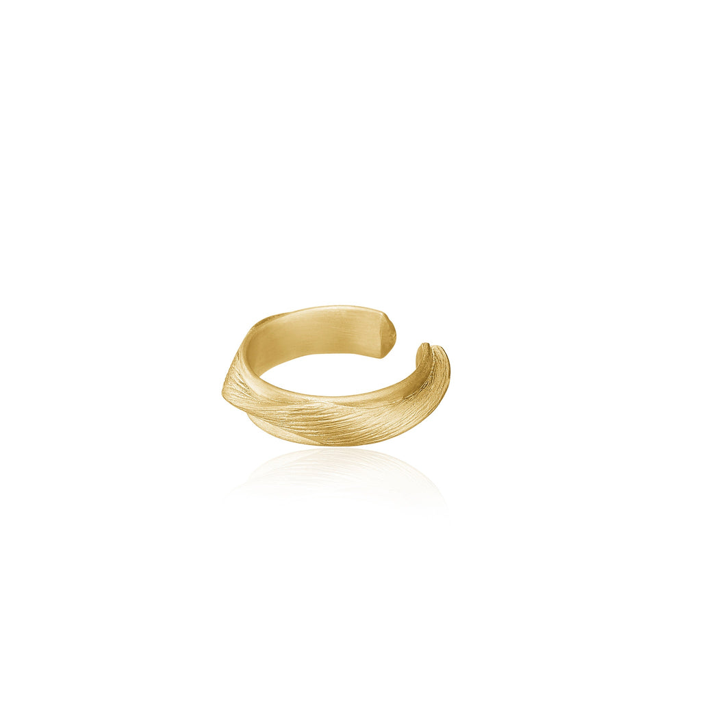 Vega Relief Cuff ørering i guld 18 K. Dulong Fine Jewelry