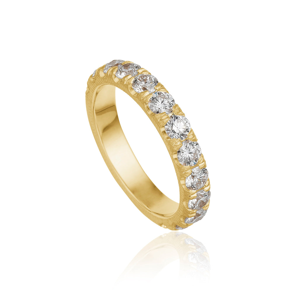 Eternity ring. Alliancering i guld 18 K med 13 brillanter. Dulong Finde Jewelry