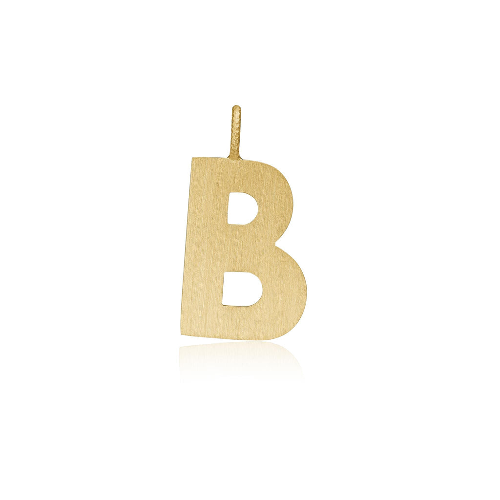 Letter B vedhæng til en halskæde, guld 18 K. Dulong Fine Jewelry