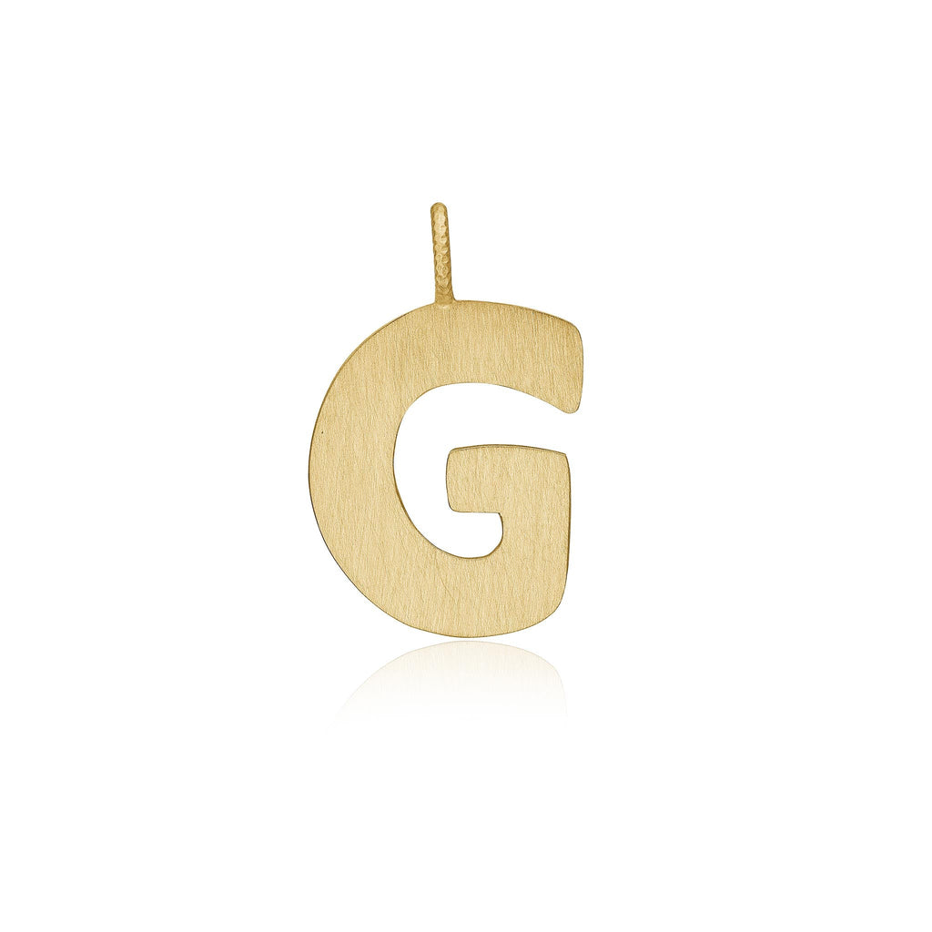 Letter G vedhæng til en halskæde, guld 18 K. Dulong Fine Jewelry