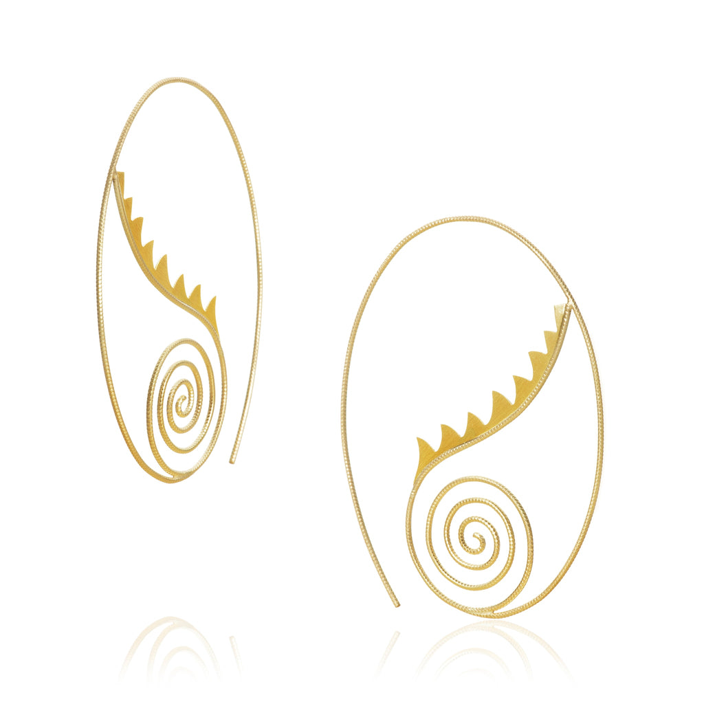 Thera øreringe, stor. Guld 18 K. Dulong Fine Jewelry