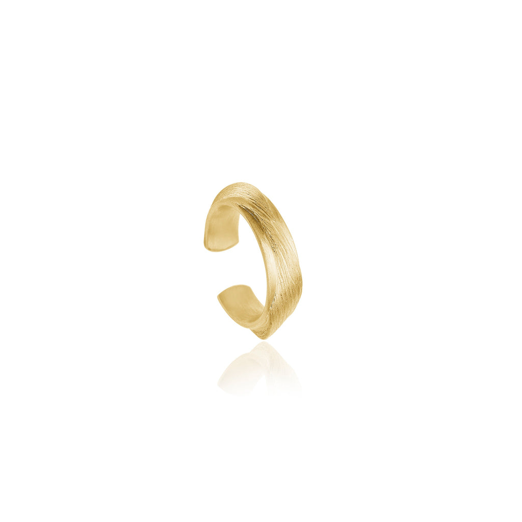 Vega Relief Cuff ørering i guld 18 K. Dulong Fine Jewelry